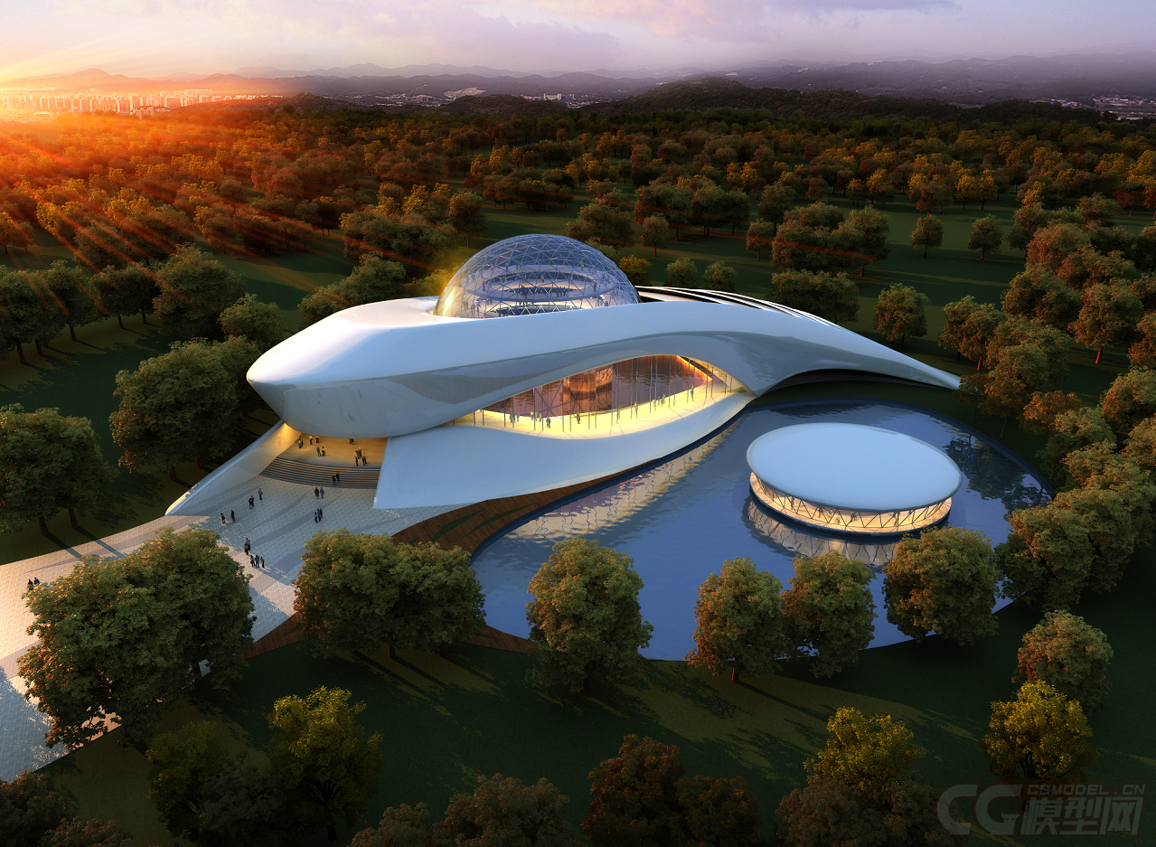 歌剧院,太极元素,异性建筑