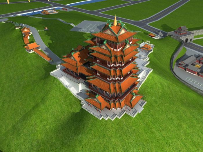 南京阅江楼 超精细模型