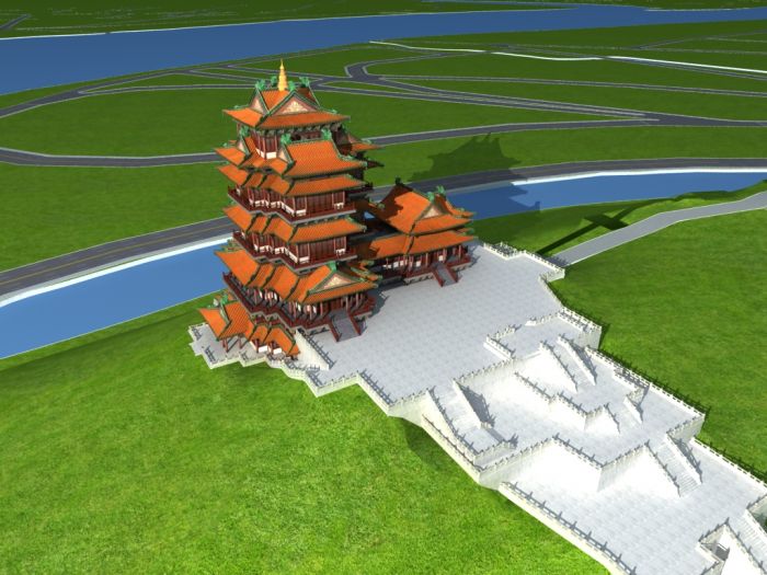 南京阅江楼  超精细模型