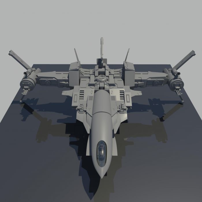 飞船,科幻飞机,科幻舰艇_wanepan作品_人物机器人/机甲_cg模型网