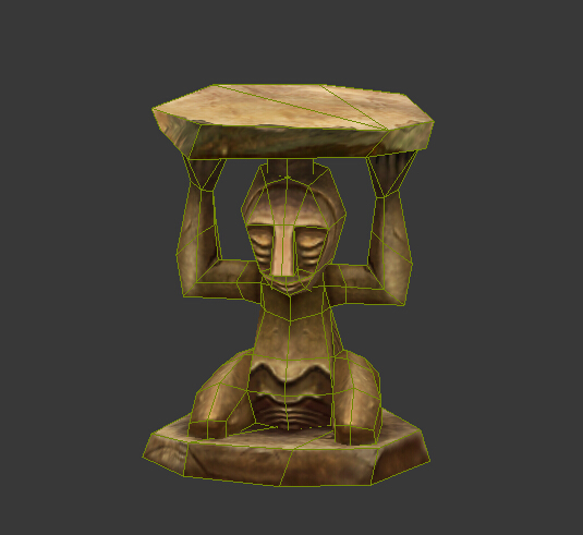 跪地石像场景写实场景游戏