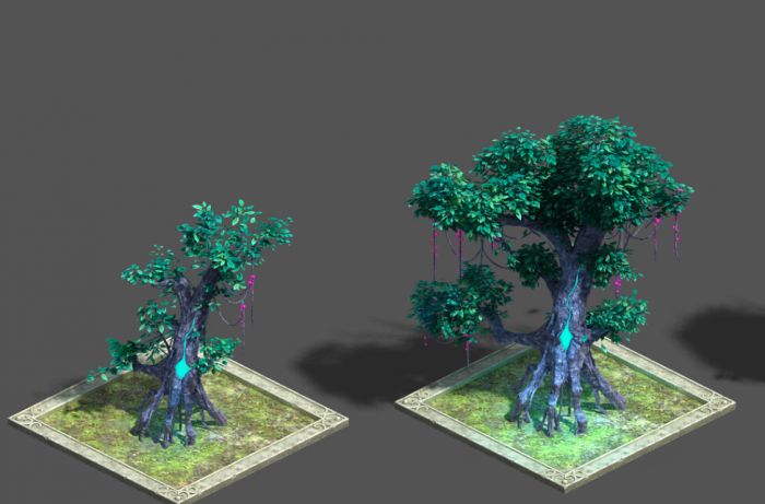 天桑神树5形态 树 植物 写实场景 游戏