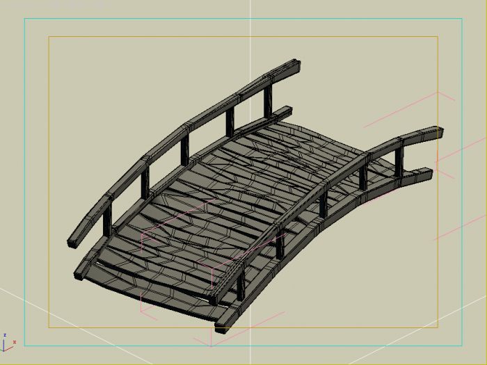 木桥木棍桥场景写实场景游戏