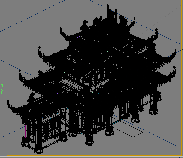 旧京城将军府_20598527作品_场景古代场景_cg模型网