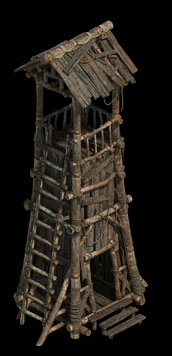 高精哨塔 战塔模型-古代场景模型库-3ds Max(.max)模型下载-cg模型网