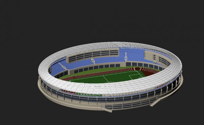 体育场_南皮丶作品_场景自然场景_cg模型网