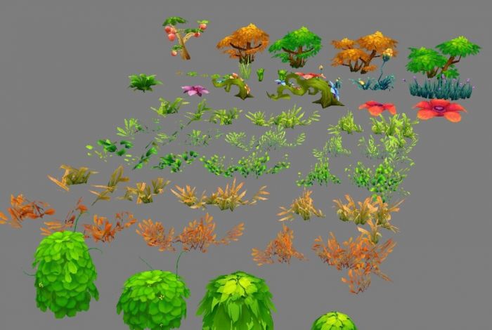 一套超漂亮的q版植物