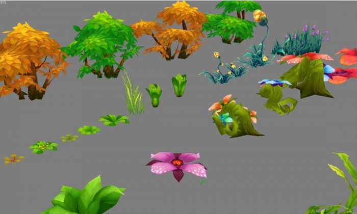 一套超漂亮的q版植物