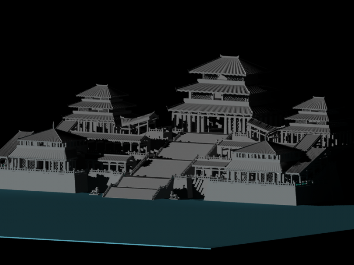 阿房宫整理加细节做动画需要用到的好场景