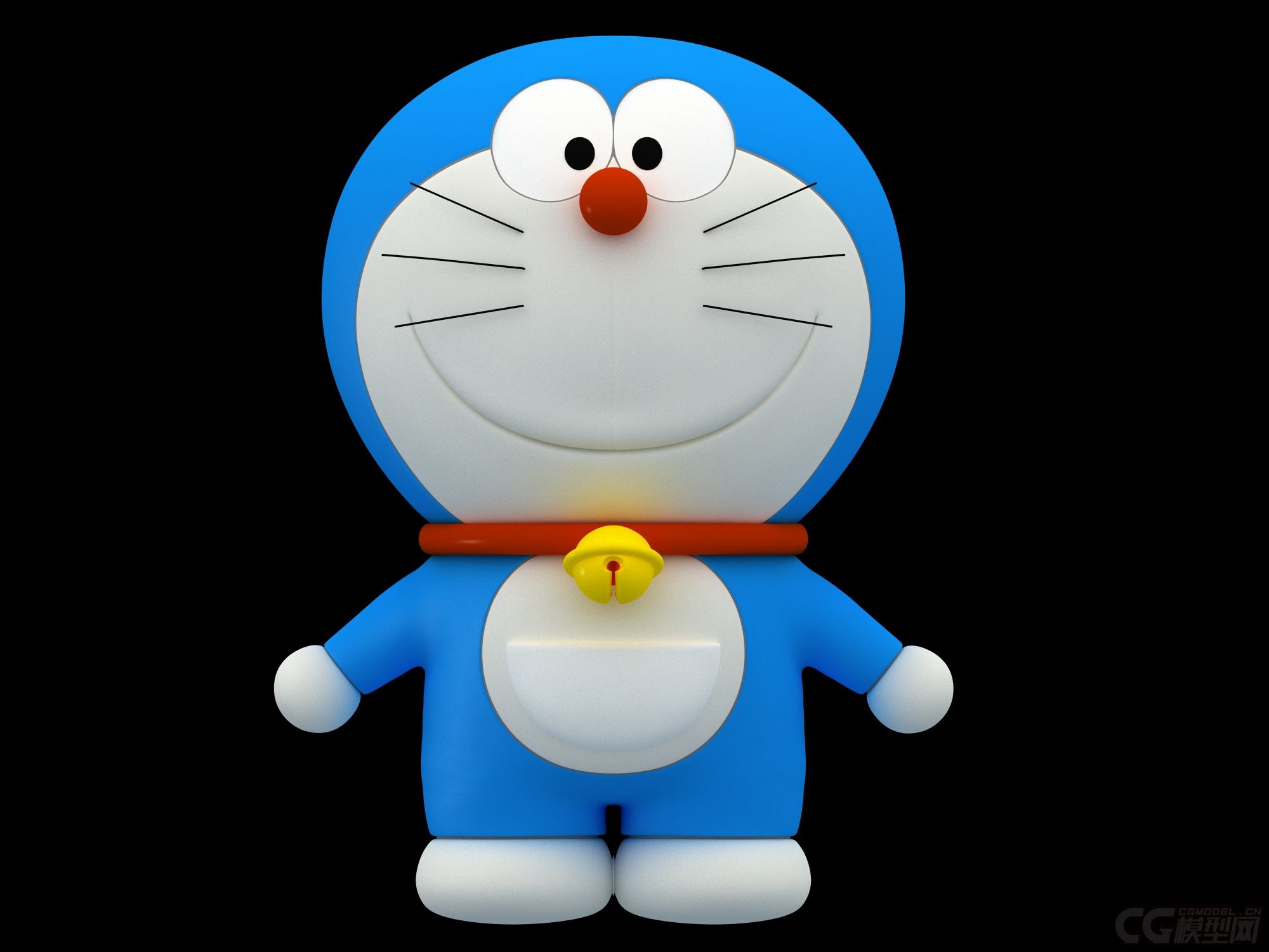 ****的影视级别的哆啦a梦模型,哆啦a梦.细节全部都有
