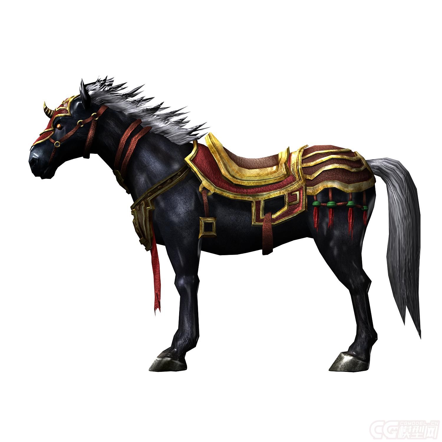 战马,马儿,良驹,含高清材质,带法线贴图