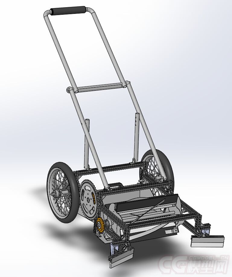 割草机,环卫机3d模型,机械模型.***,提供多种三维格式文件