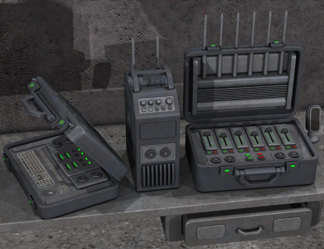 军事通讯联络工具集,包括军用电脑,军用办