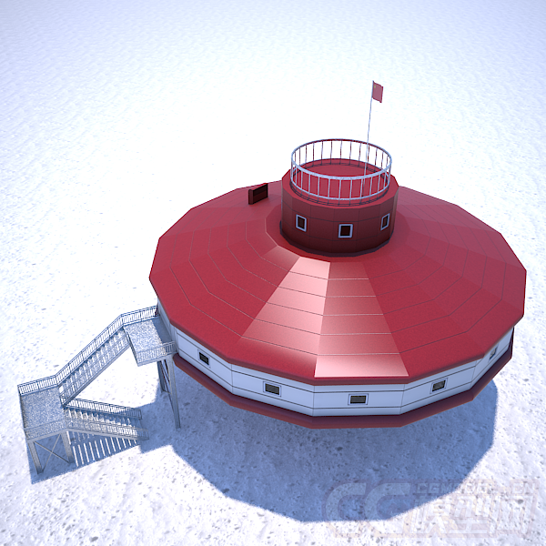 中国南极科考点-南极泰山站场景模型-cg模型网(cgmodel)-让设计更有