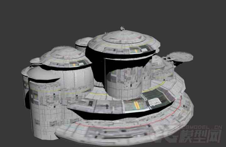 科幻城市系列之科幻城堡,城市模型