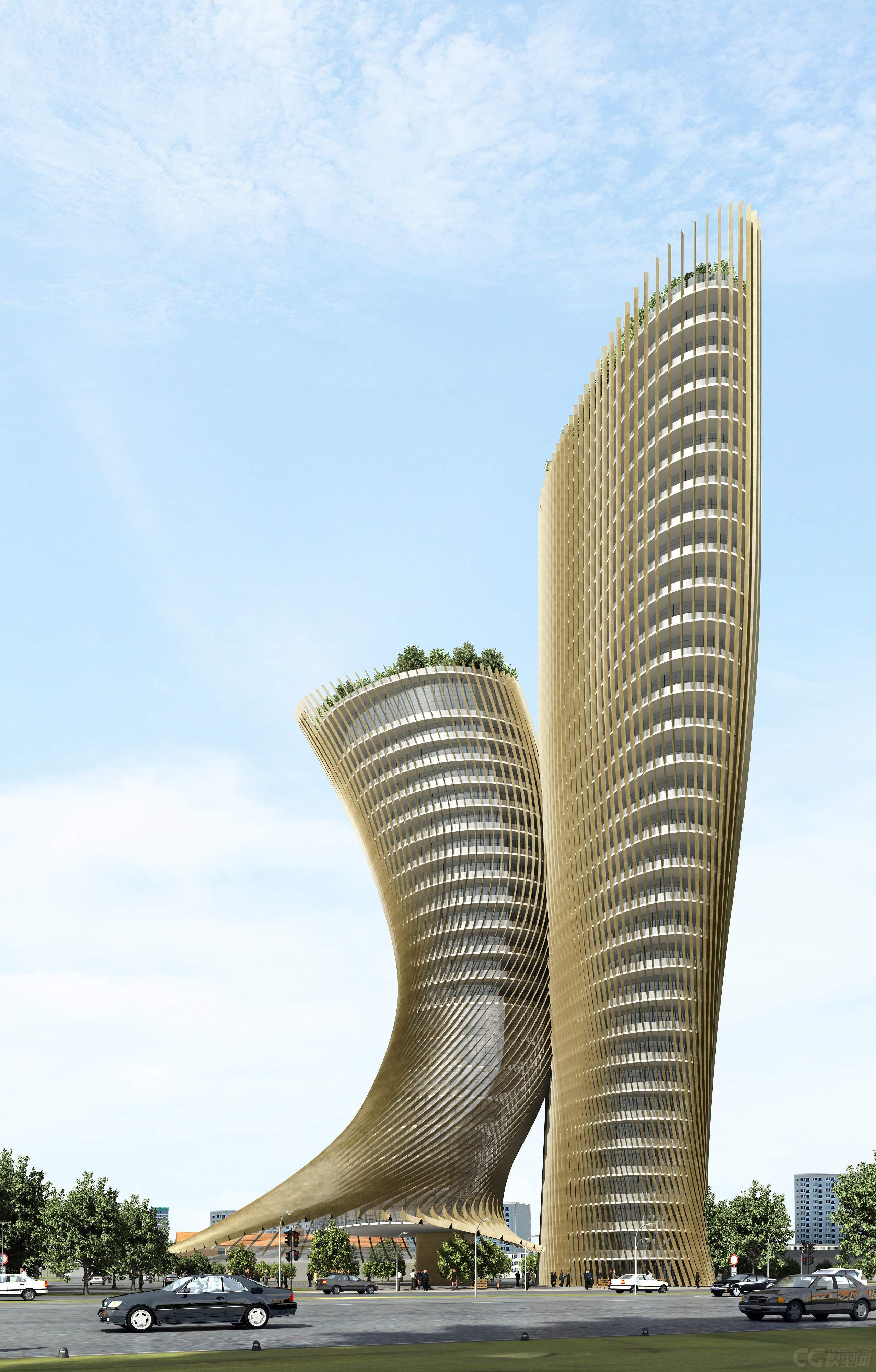 城建规划高楼大厦,地标建筑,异形建筑,科幻城市,商业中心