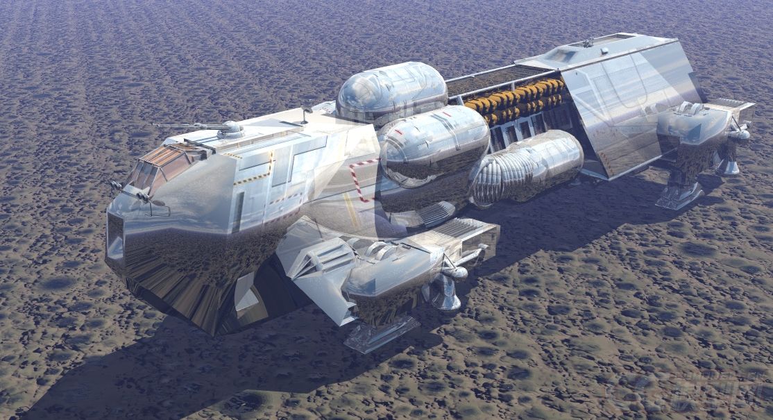 科幻系列之军事物质运输船,运输飞船