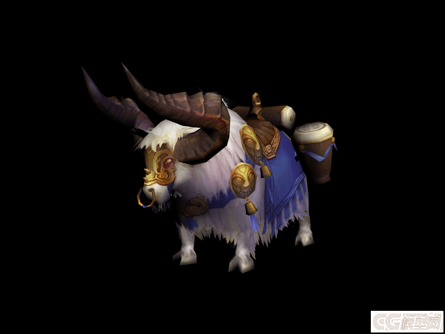 雪绒神牛,牛牛坐骑_chenxu44716260作品_动物哺乳_cg模型网