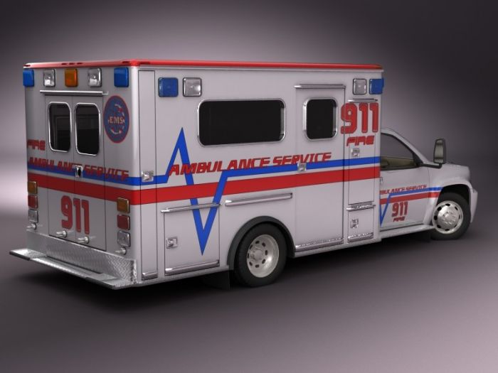急救车—豪华医疗急救车 911抢救车 红白2种颜色