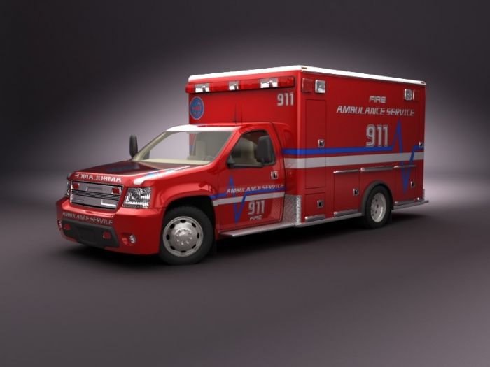急救车—豪华医疗急救车 911抢救车 红白2种颜色