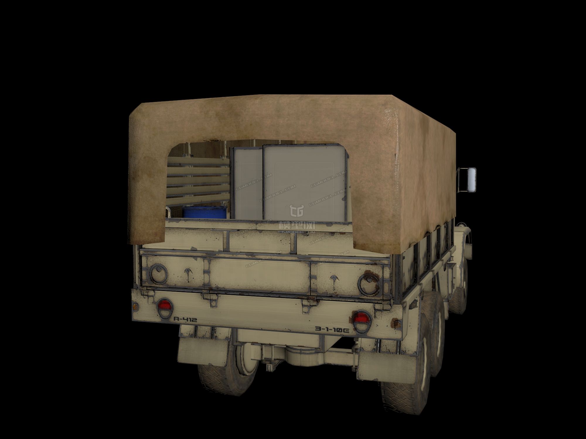 美式 m932 "大脚" 军用卡车 次时代模型 卡车