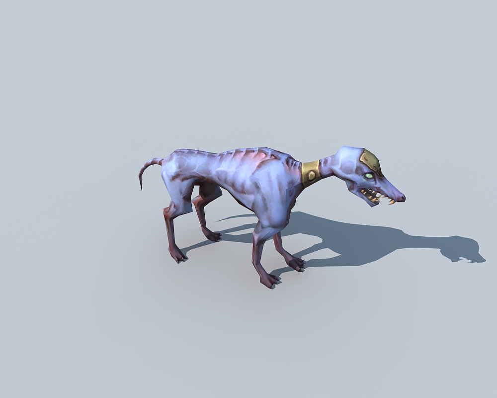 皮包骨头的僵尸犬有绑定动画