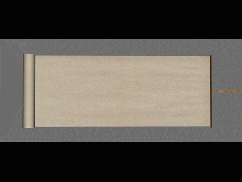 点个赞呗卷轴,动态卷轴,古代书卷,设定好了动画,材质贴图  max2011