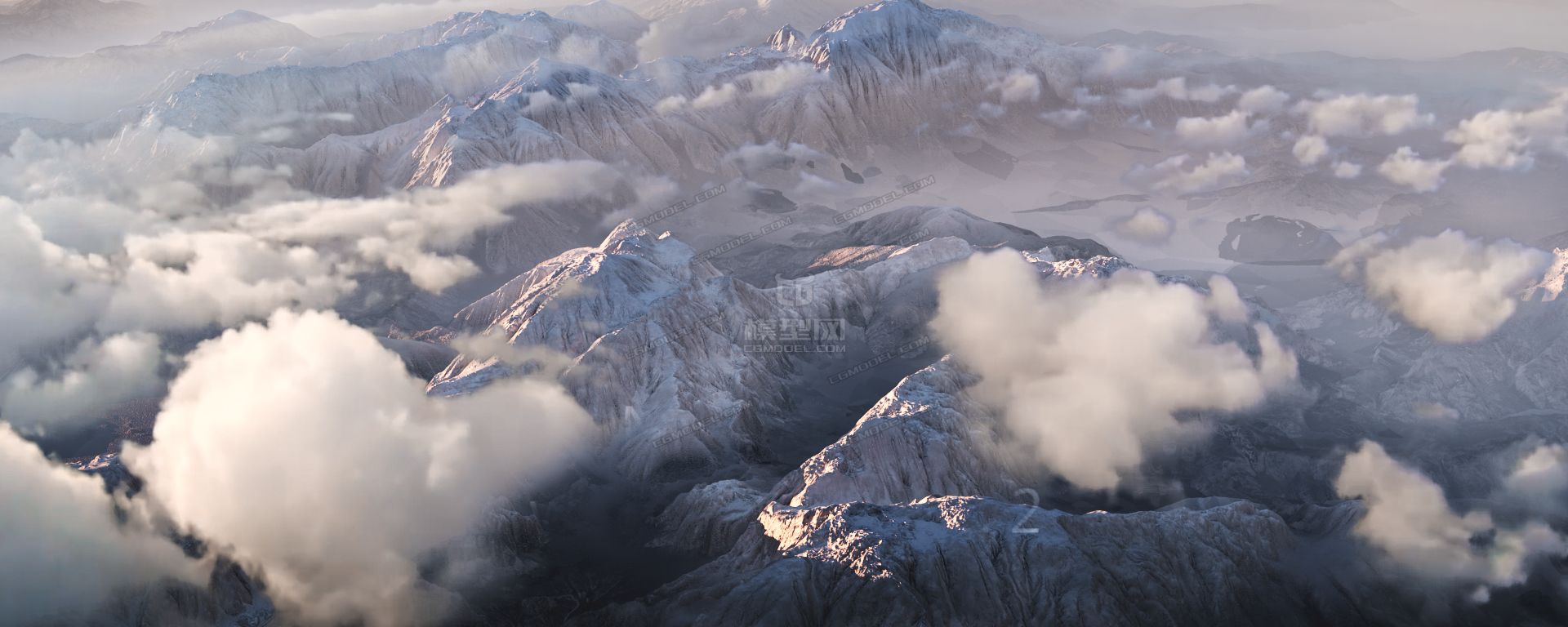 雪山,山脈,天山,鳥瞰群山