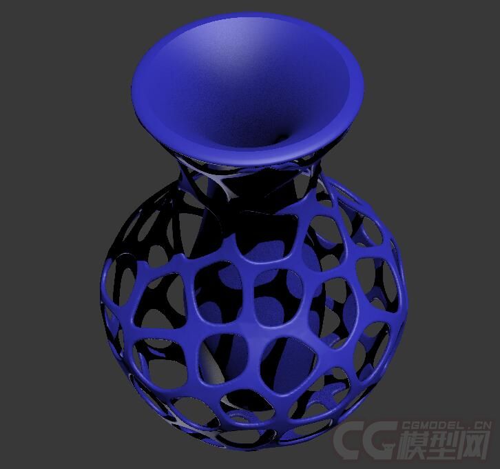 精细的3d打印模型,镂空花瓶,内含stl源文件,可用于3d打印