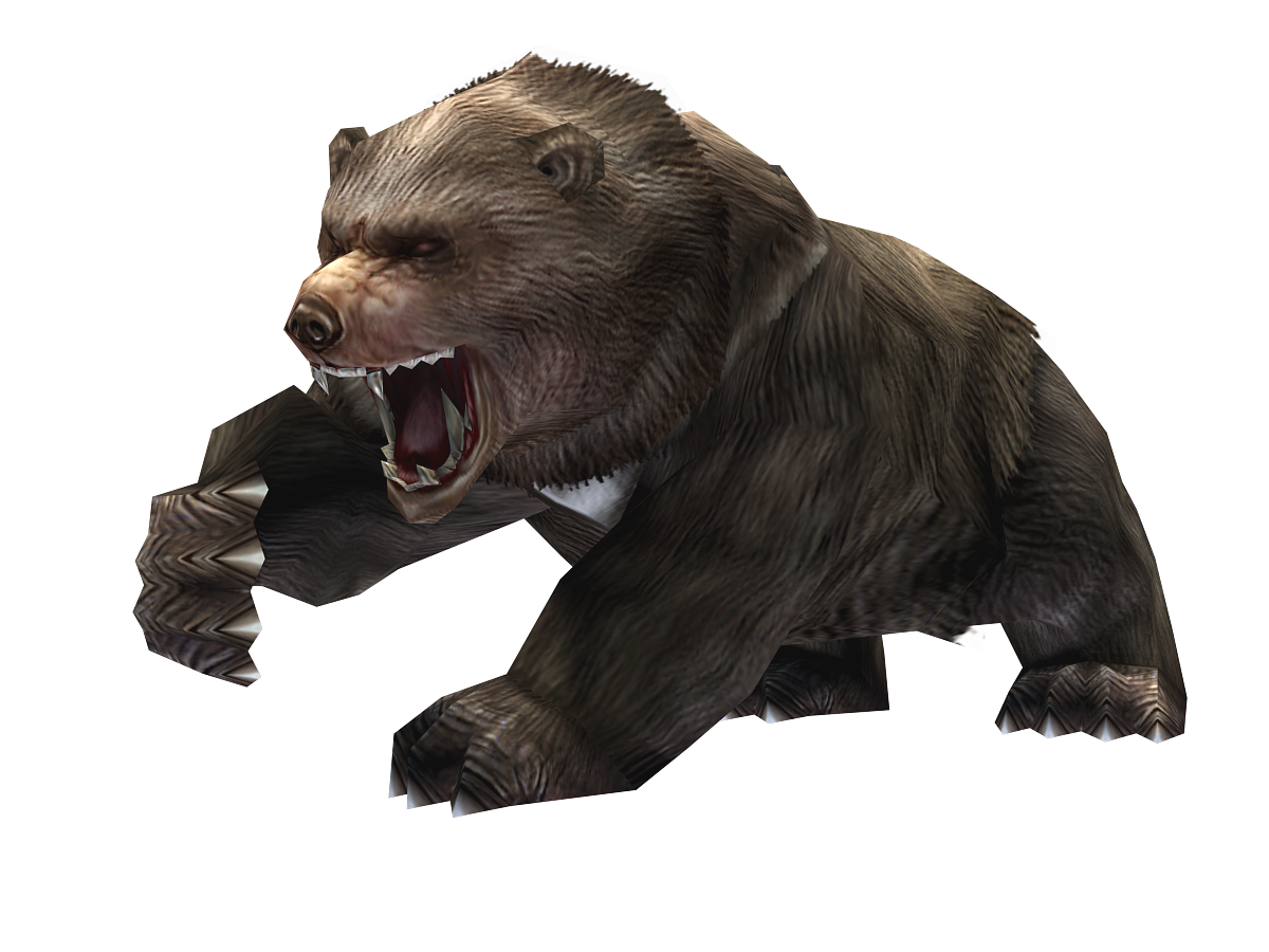 写实的棕熊,狂暴熊,怪物熊,含蒙皮动作动画材质.
