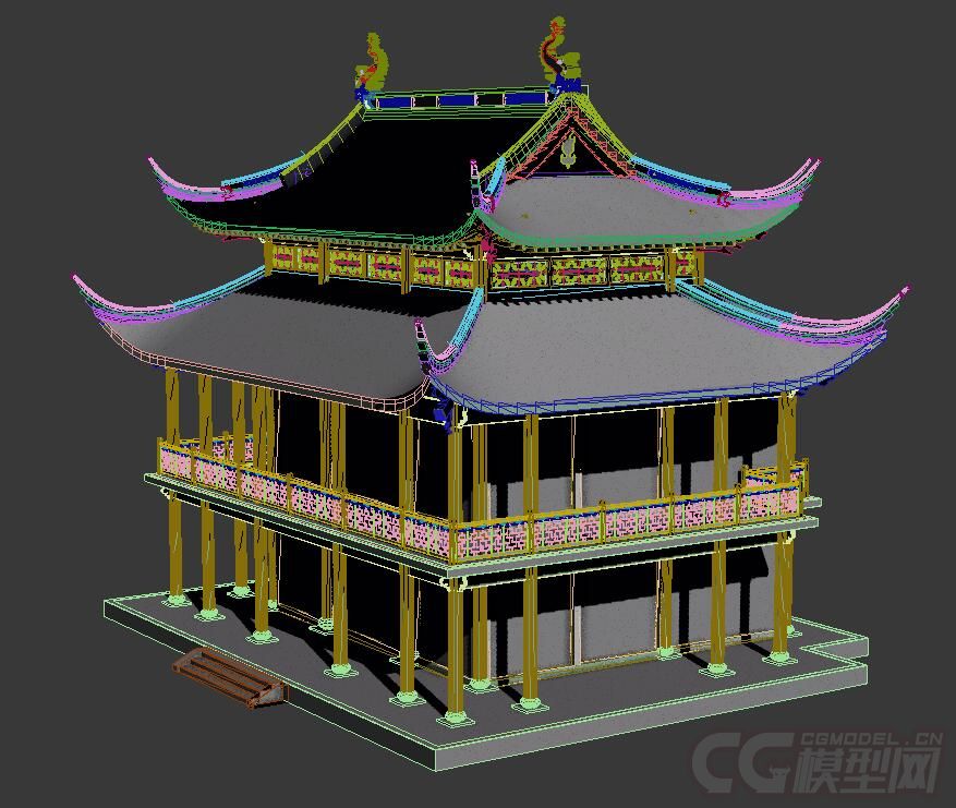 古代建筑 古建模型模型-自然场景模型库-模型下载-cg模型网