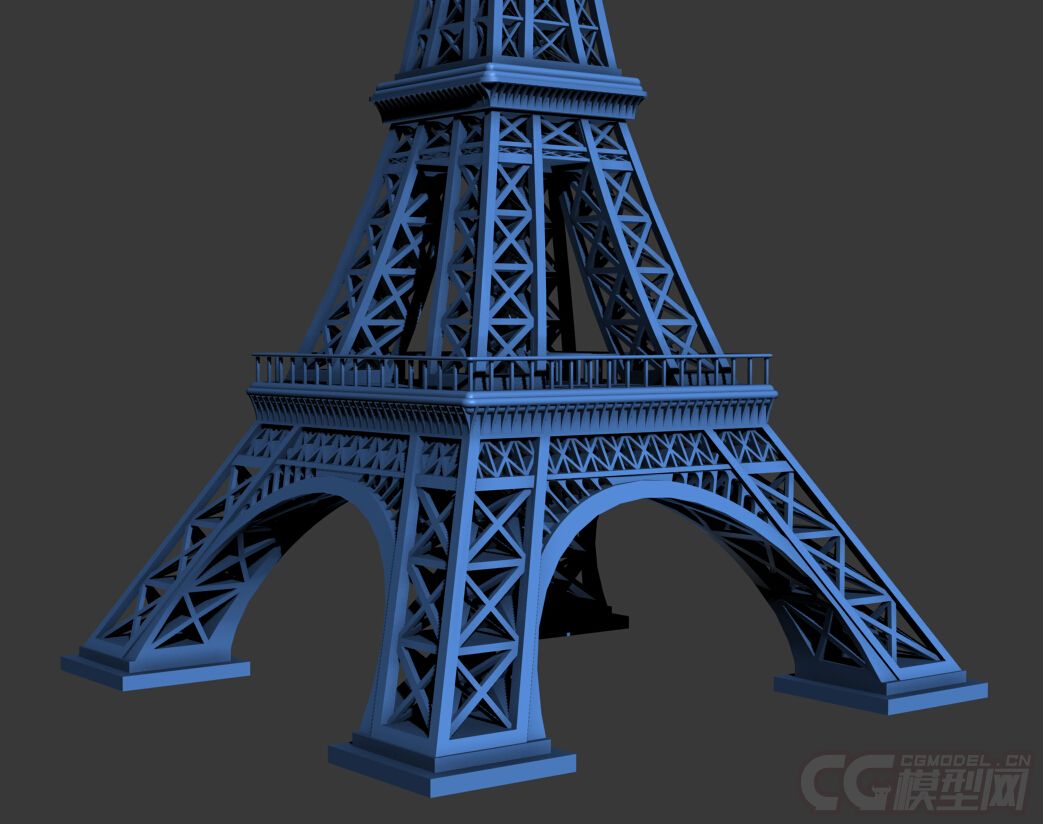 3d埃菲尔铁塔模型,埃菲尔铁塔3d模型下载_学哟网