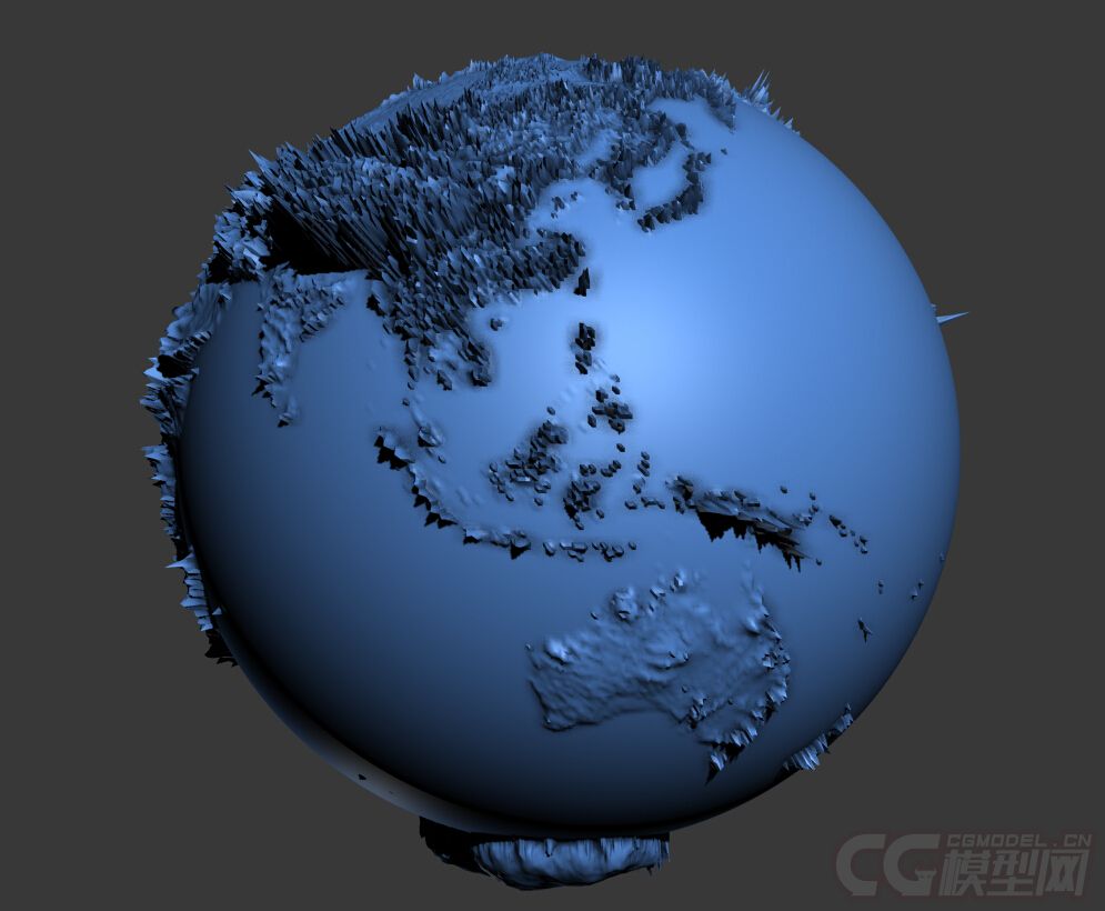 3d打印模型,精細地球立體構造,地球儀,含stl格式,可用於3d打印.