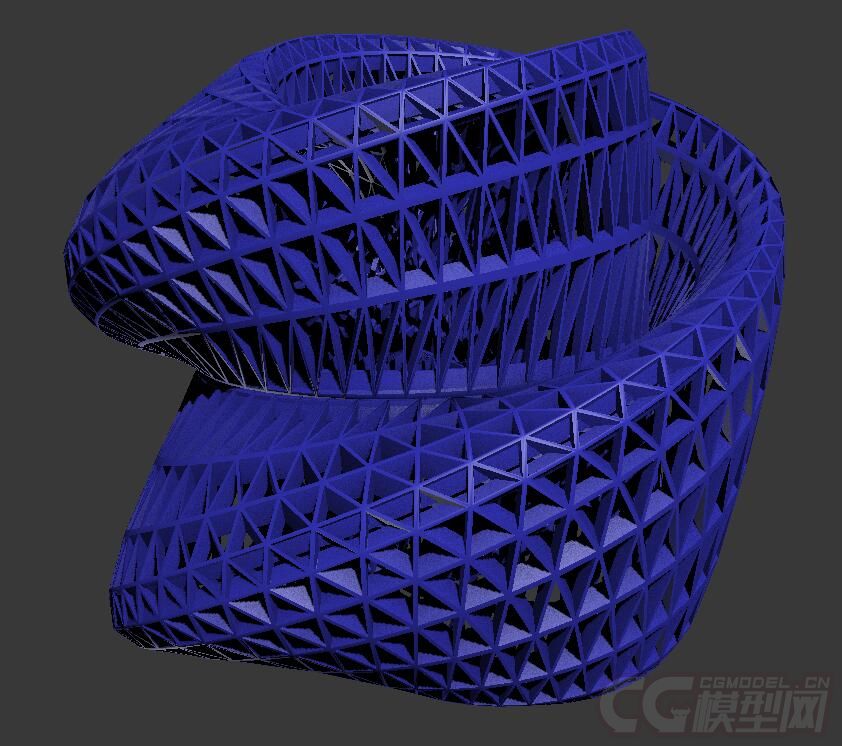 精细的3d打印模型,镂空的鸟巢,内含stl源文件,可用于3d打印