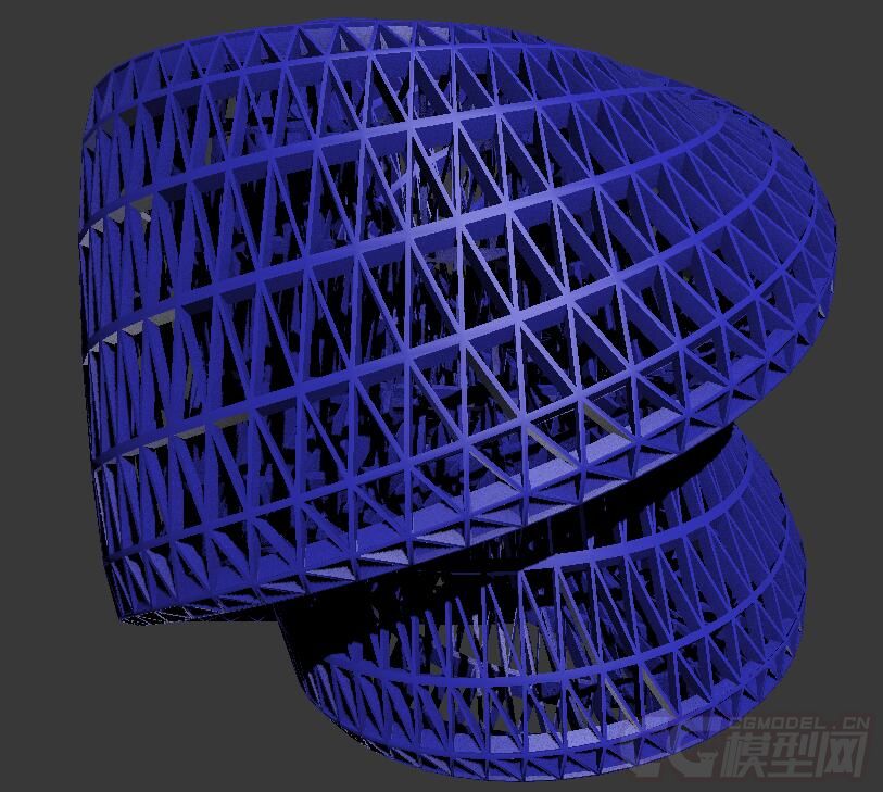 精細的3d打印模型,鏤空的鳥巢,內含stl源文件,可用於3d打印