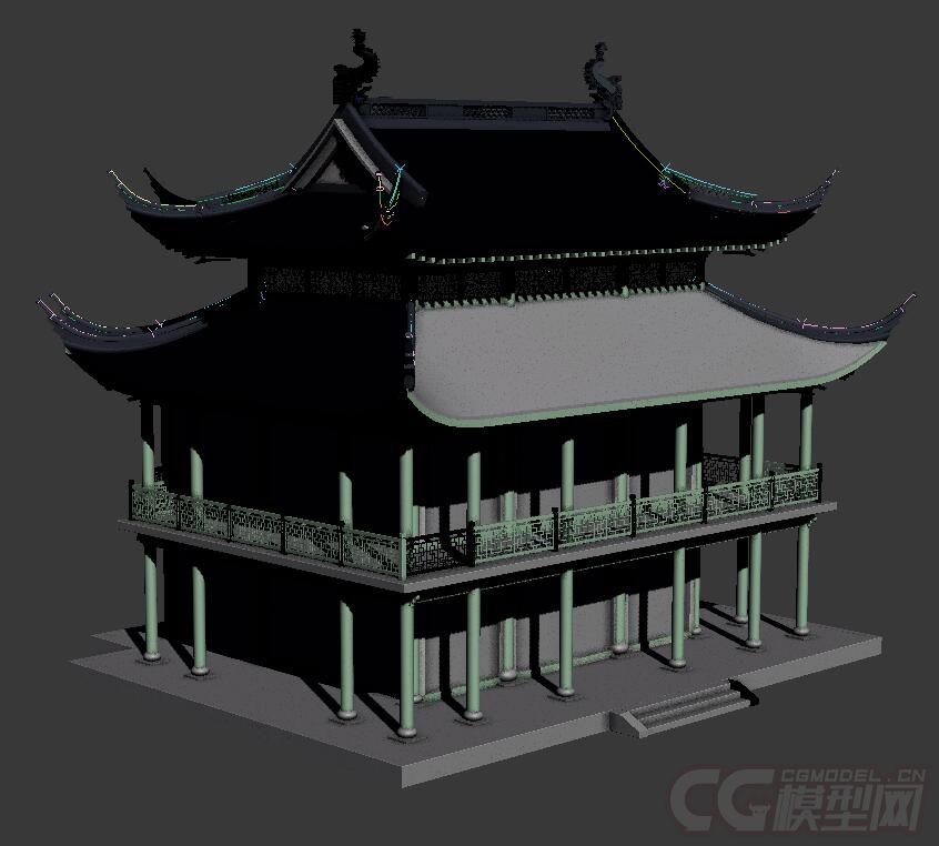 古代建筑 古建模型模型-自然场景模型库-模型下载-cg模型网