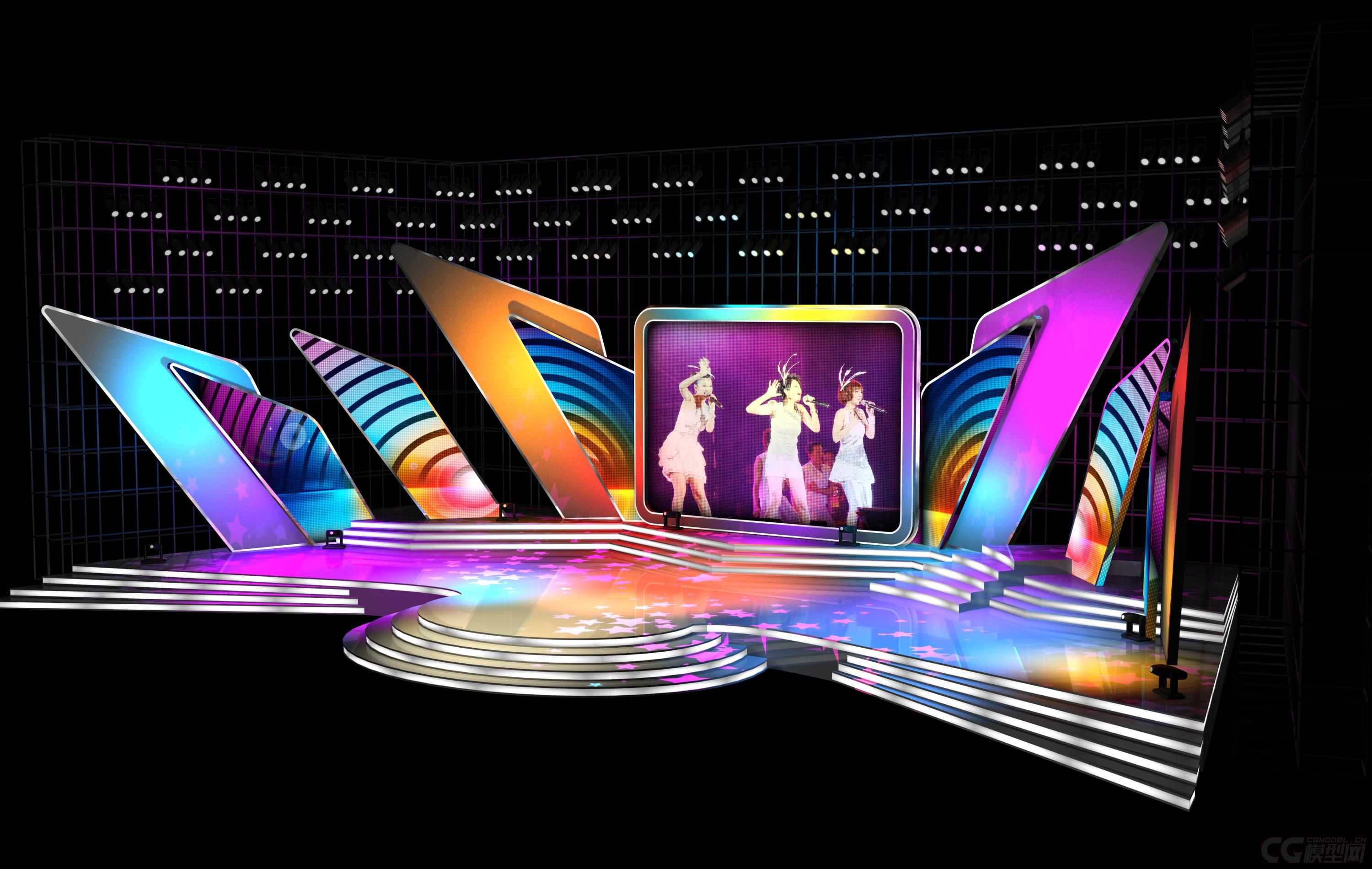 舞台设计,美陈设计,会场展会设计商业活动_00wang1122作品_场景现代