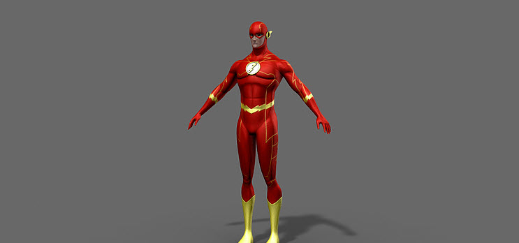 Flash Character Rig Flash character rig_nakami作品_人物男人人物男人_cg模型网