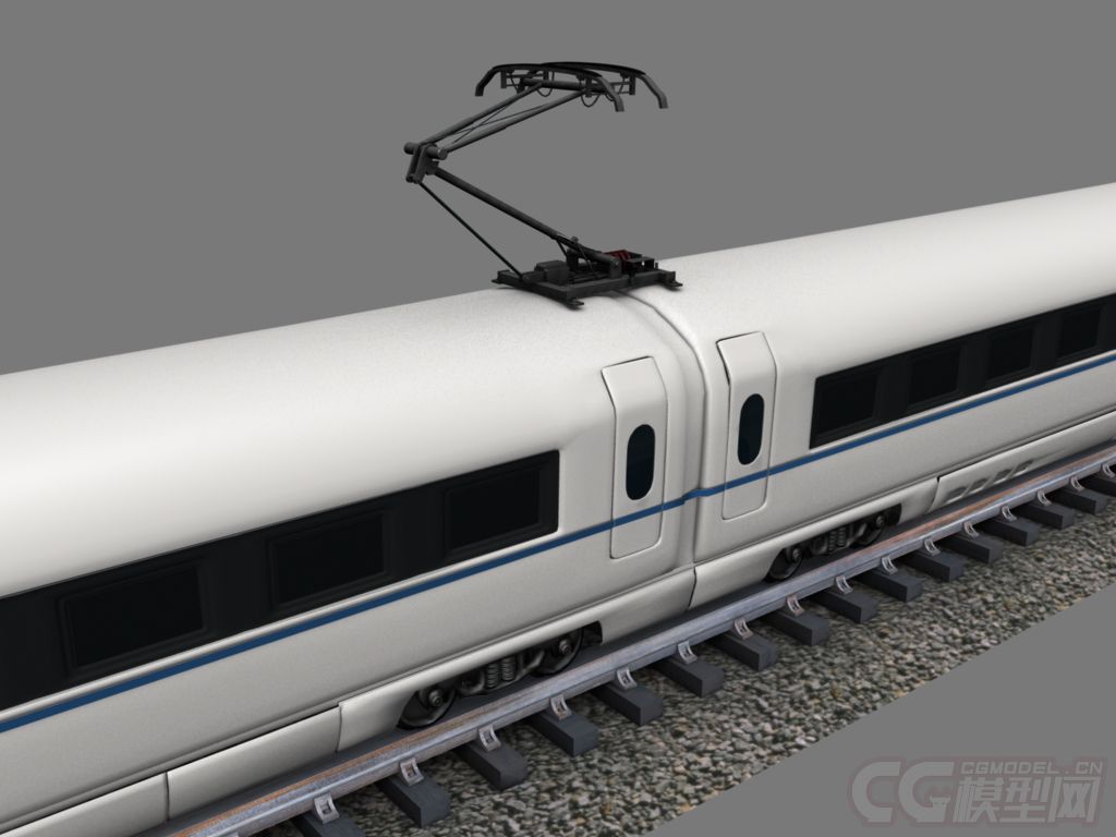 個人原創和諧號crh380動車,高鐵,輕_三維盲流cg作品_車輛人力車_cg模