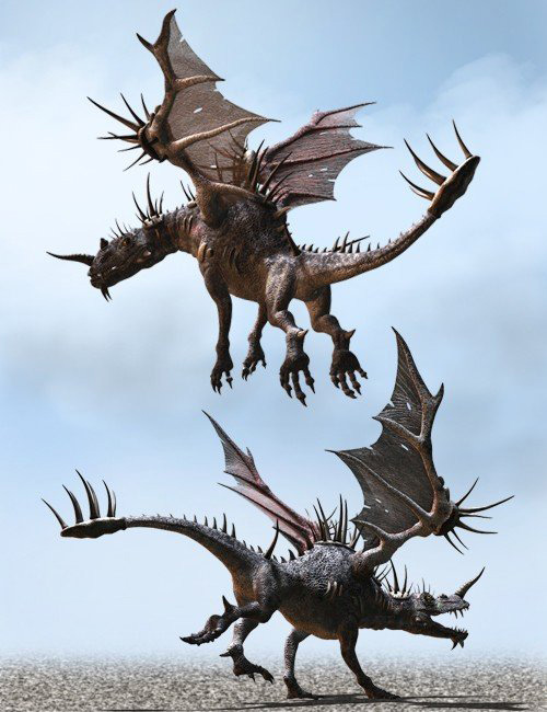 刺龙,影视级刺龙,spikydragon,神话中的龙,传说中的飞龙
