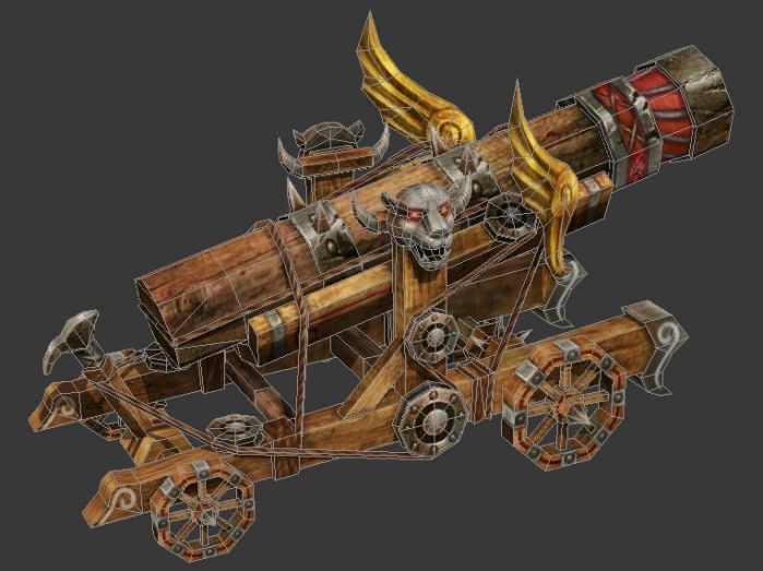 攻城车 撞车   带动画   含obj格式