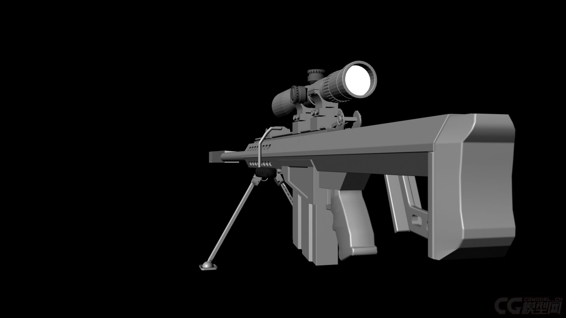 德国G22/AWM-F 狙击步枪建模渲染|三维|机械/交通|LOVE_BELLA_YAO - 原创作品 - 站酷 (ZCOOL)