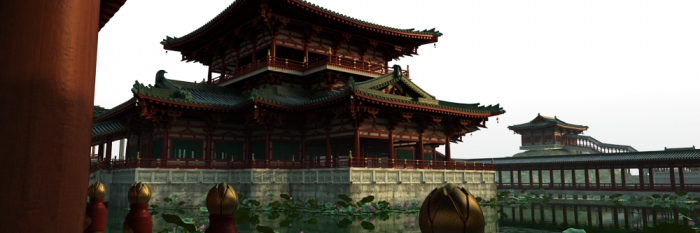 大明宫国家遗址公园唐代建筑含凉殿古建筑群国家宫殿唯美建筑名胜古迹