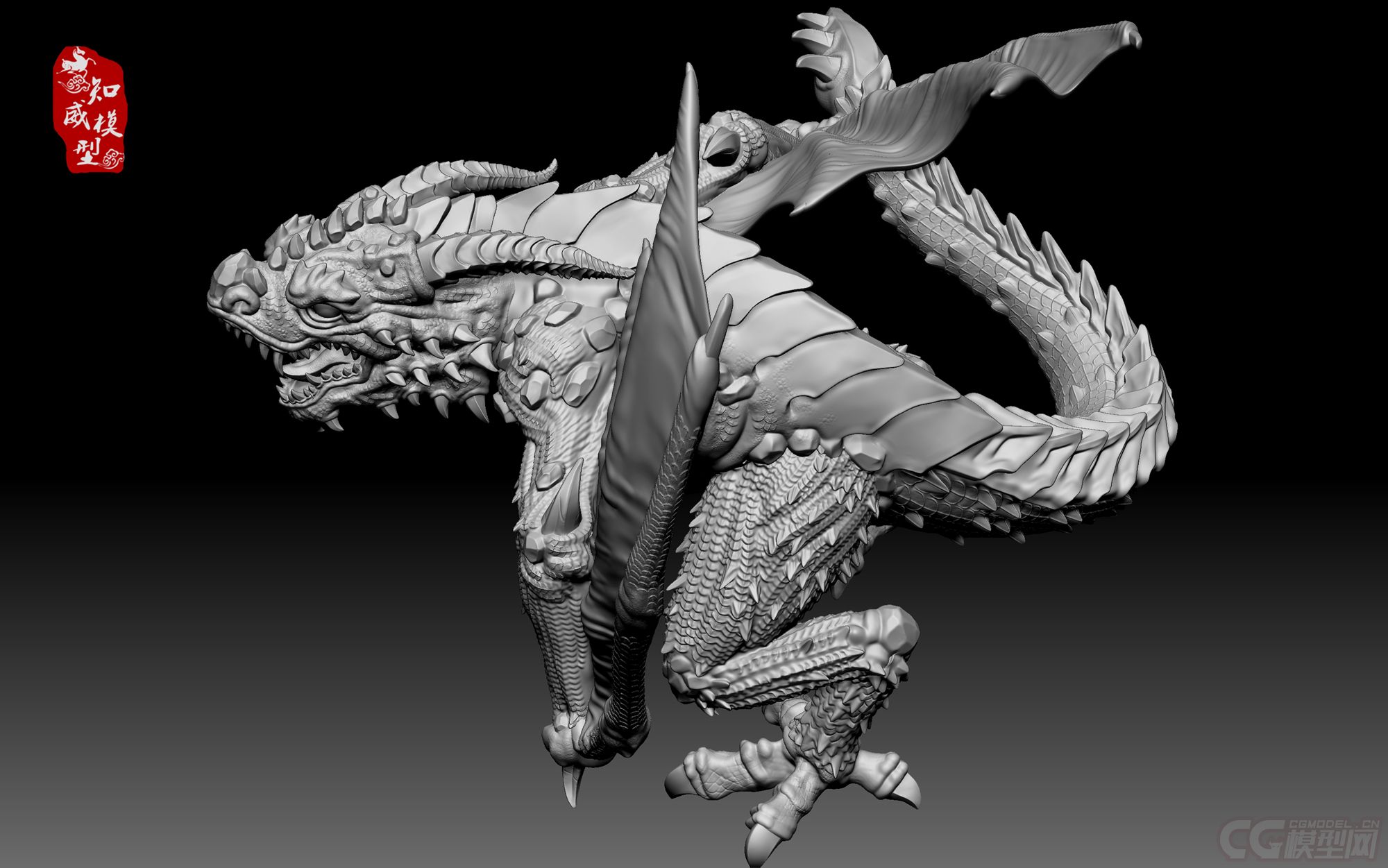 龙之怒手办模型全套  可3d打印