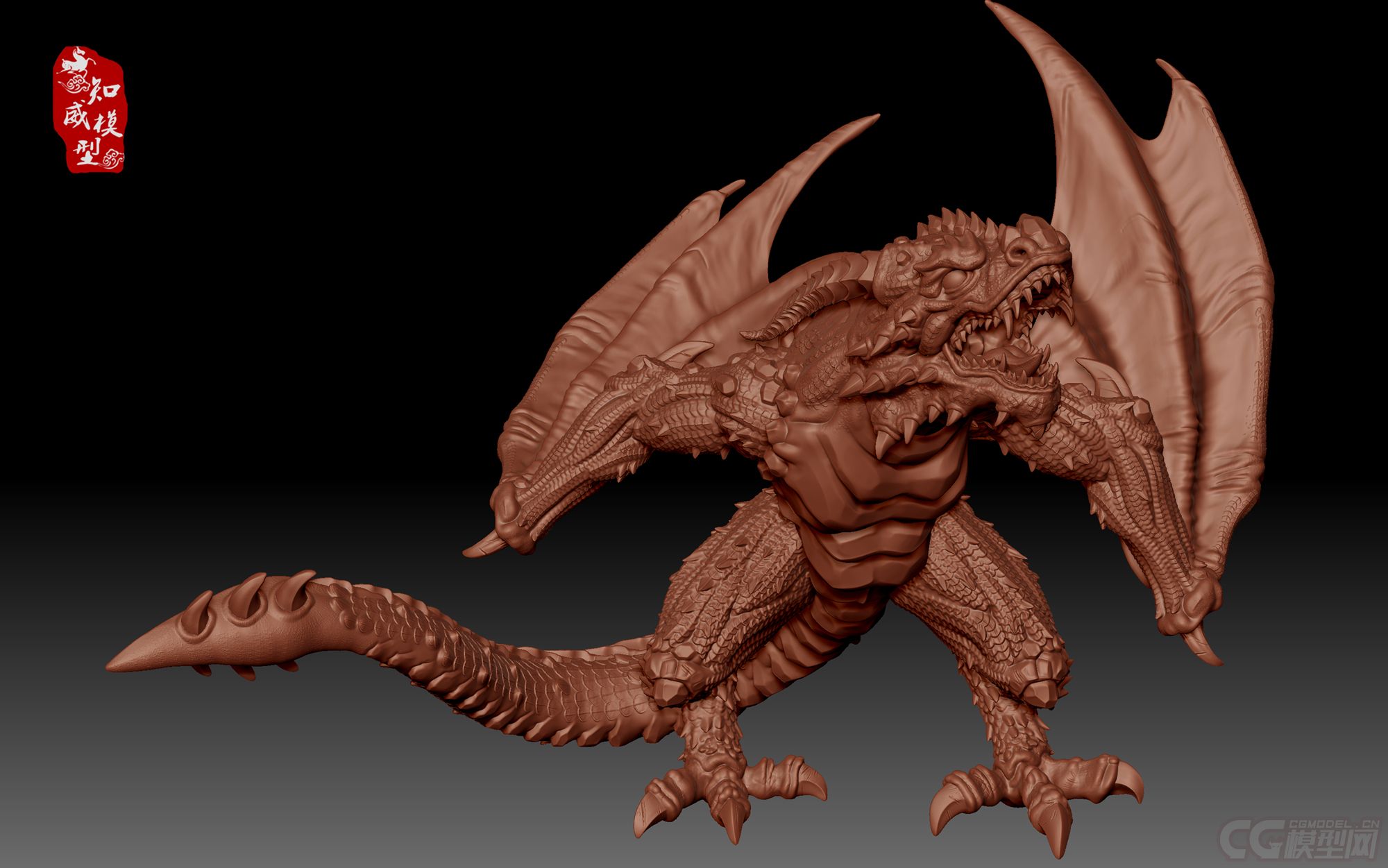 龙之怒手办模型全套  可3d打印
