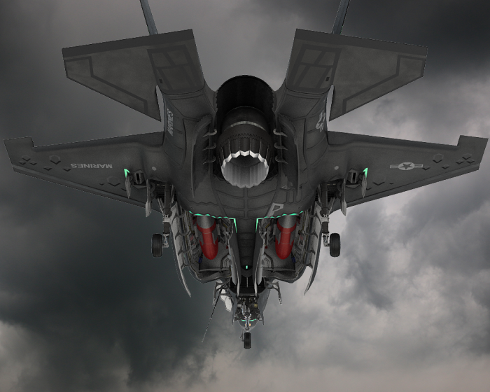 f-35bf 闪电ii 战斗机_dmlife作品_武器冷兵器_cg模型网