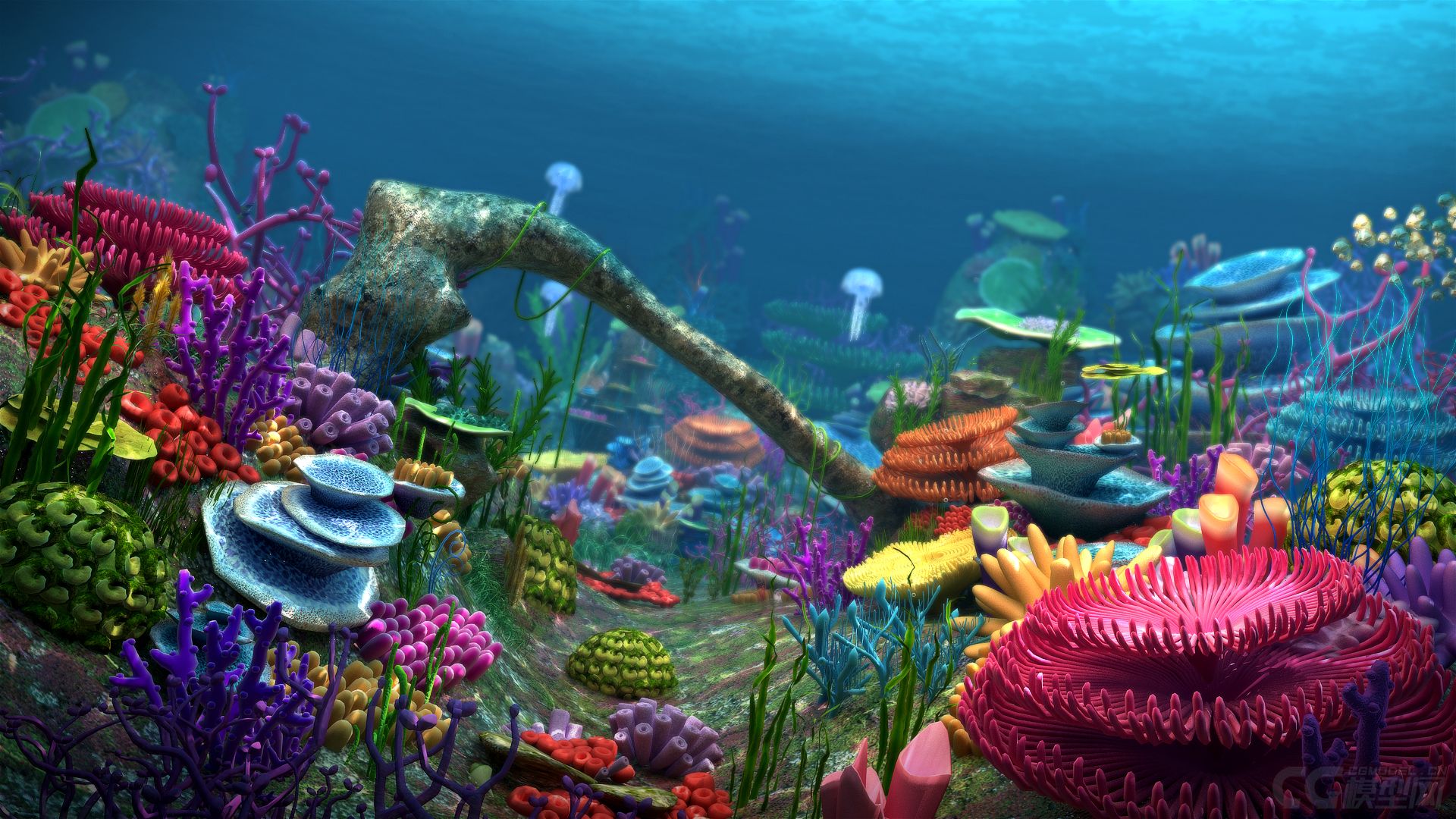 旷世佳作-海底穿梭 海底世界-自然场景-场景-疯狂的马克思-cg模型网