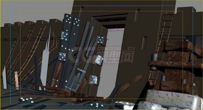 火灾_疯狂的马克思作品_场景自然场景_cg模型网