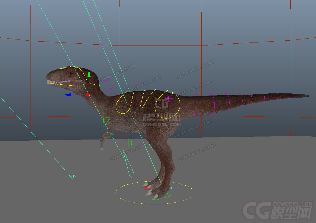 u3d恐龙带动画 小恐龙 迅猛龙 伶盗龙_df510作品_动物恐龙_cg模型网