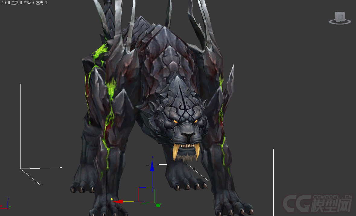 机械豹子机械动物 机器动物不带动画